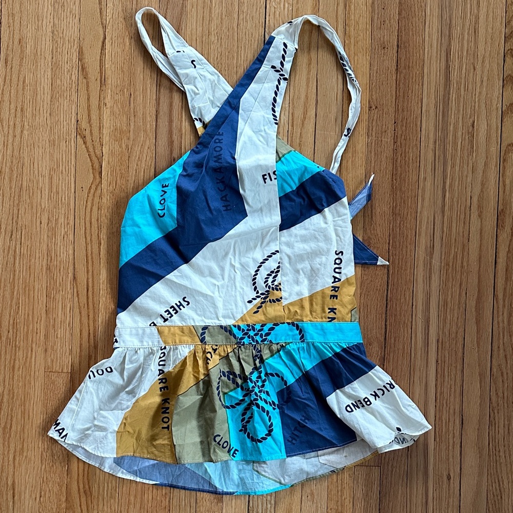 J. Crew Nautical Halter Top | S